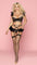 Dark and Flirty Lingerie Set with Frilled Details and Straps - Sexdoll.Sex