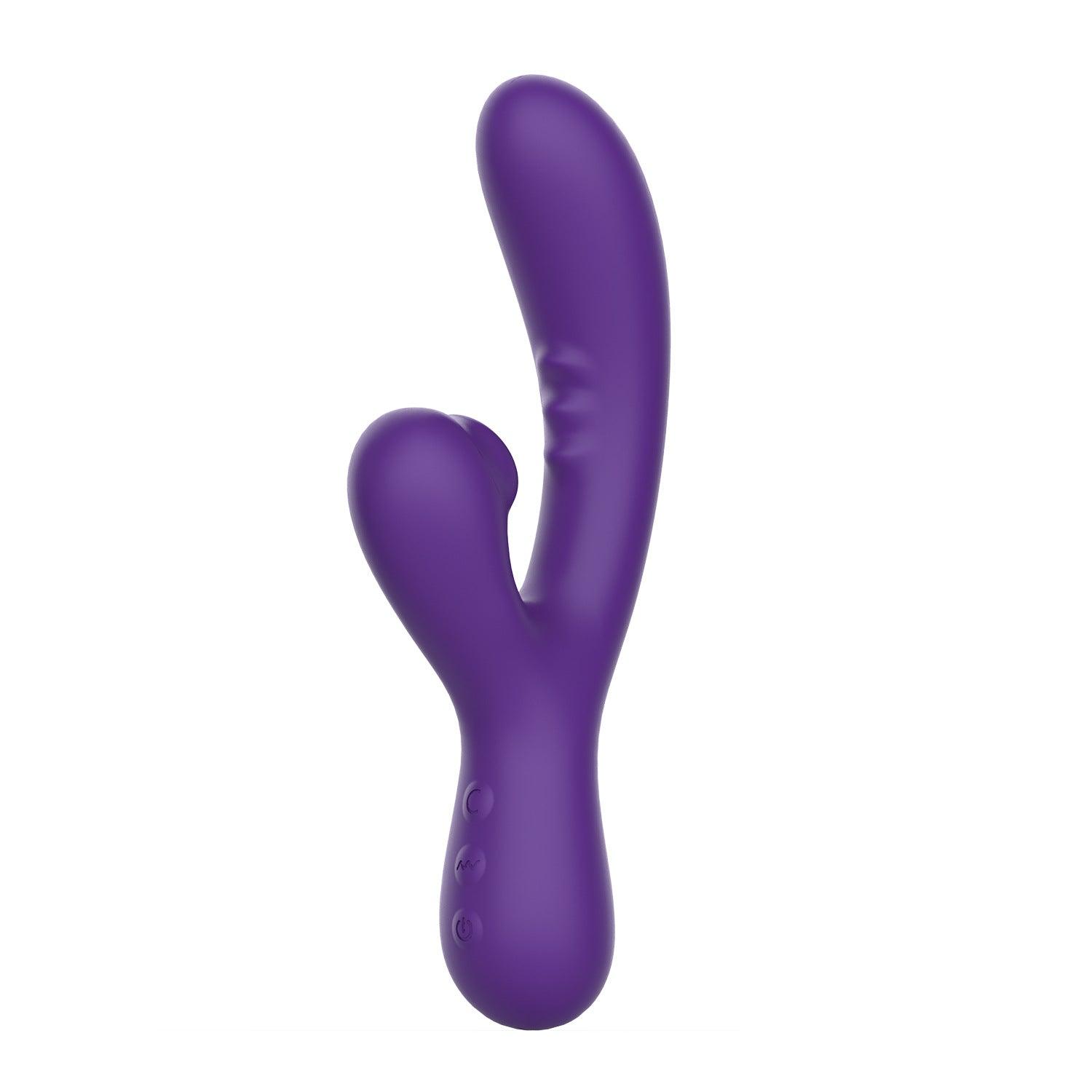 Deep Penetrating Dual-Action Air Pulse Vibrator - G-Spot & A-Spot Stimulation! - Sexdoll.Sex