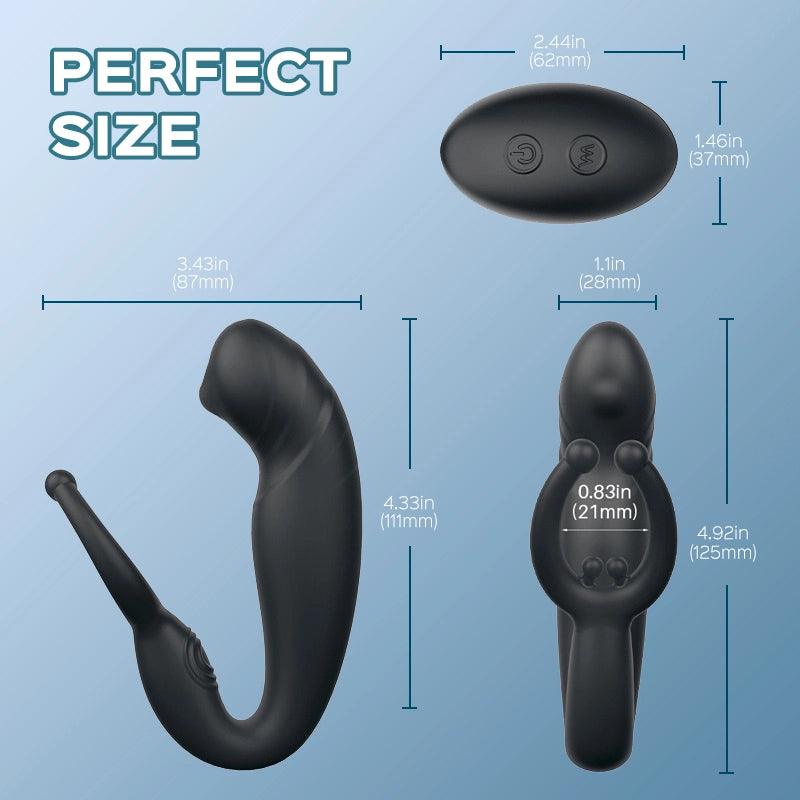 Demon - Remote Control Prostate Massager & Vibrating Penis Ring - Sexdoll.Sex