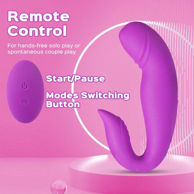 Dolphin Dual Motor Rolling G-Spot & Clitoris Vibrator - Ultimate Pleasure Experience - Sexdoll.Sex