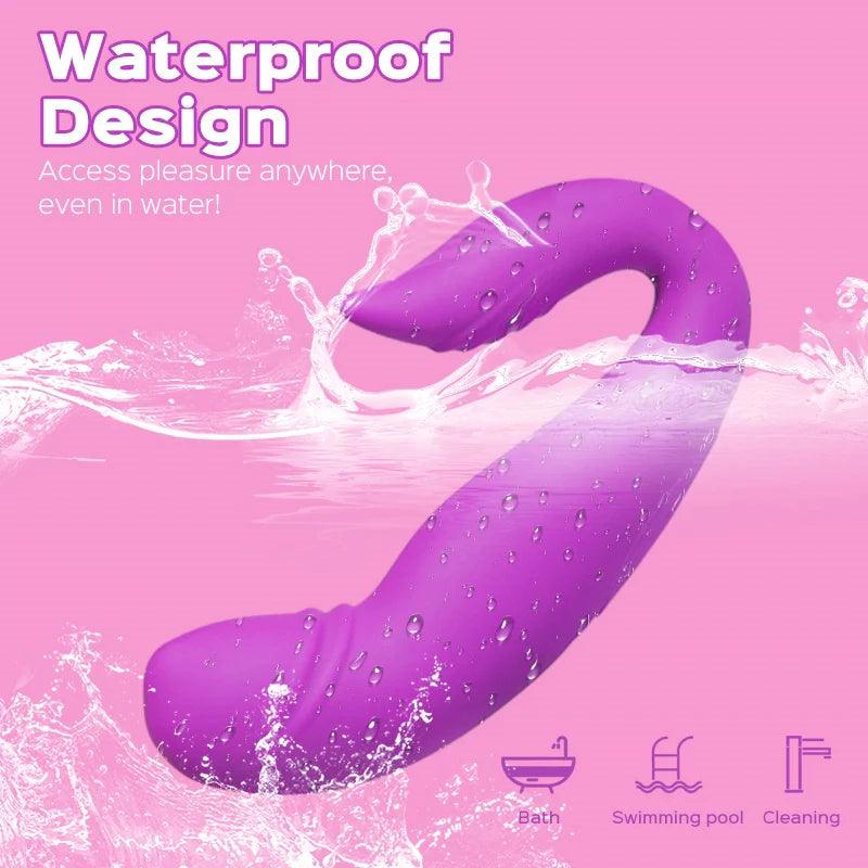 Dolphin Dual Motor Rolling G-Spot & Clitoris Vibrator - Ultimate Pleasure Experience - Sexdoll.Sex