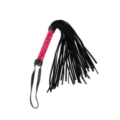 Domme - Pink Leather Flogger for Sensual Impact Play and BDSM Pleasure - Sexdoll.Sex