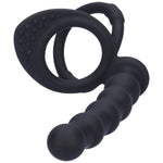 Double Delight Dual Insertion Cock Ring - Enhance Performance and Stamina - Sexdoll.Sex