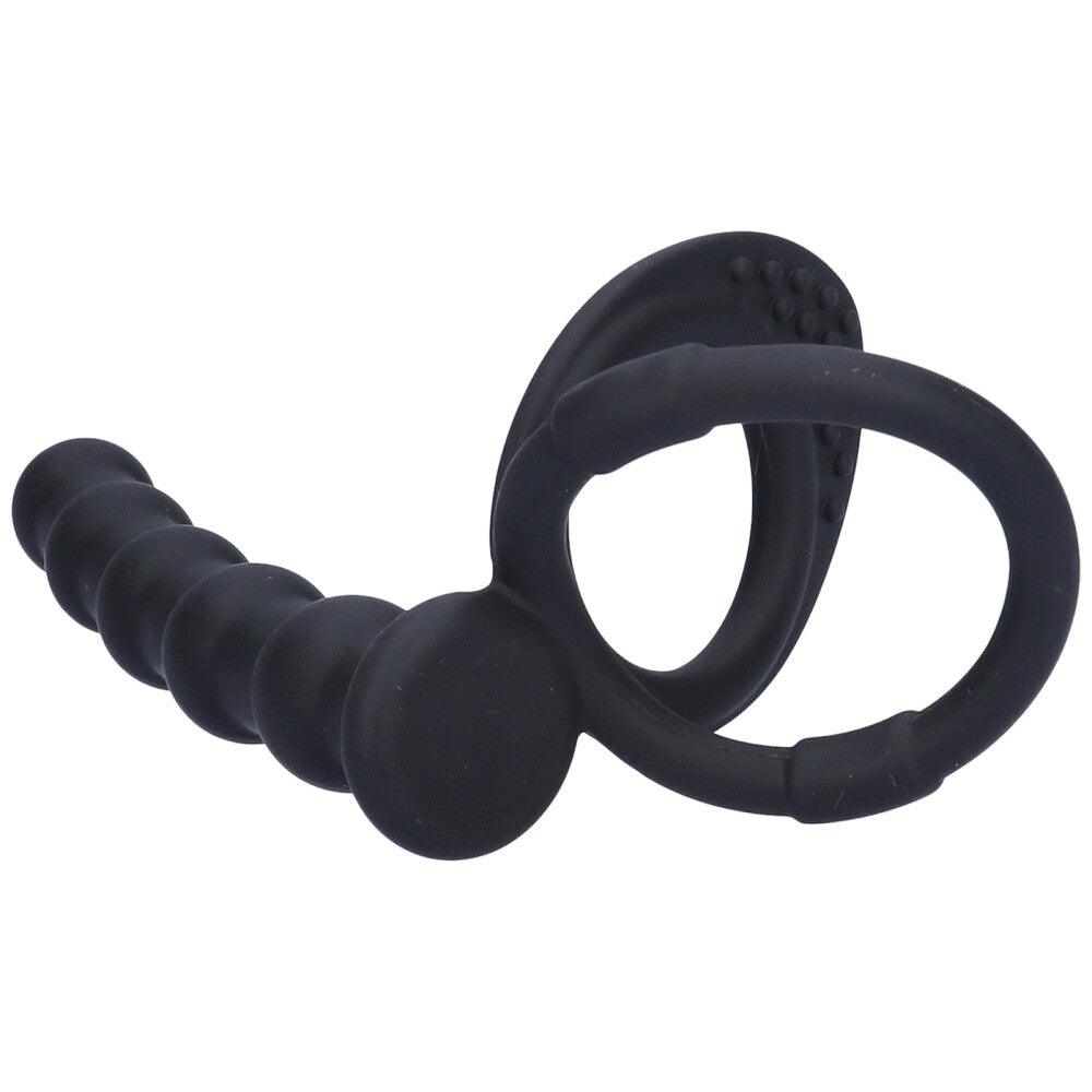 Double Delight Dual Insertion Cock Ring - Enhance Performance and Stamina - Sexdoll.Sex