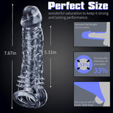 Dovelo Reusable Penis Sleeve - Thick Textured Extender - Sexdoll.Sex