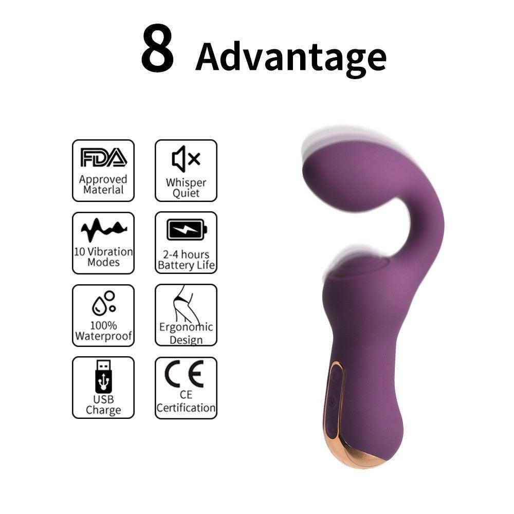 Dual-Action Waterproof Vibrator with Powerful Motors - Ultimate G-Spot and Clit Stimulation - Sexdoll.Sex