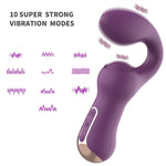 Dual-Action Waterproof Vibrator with Powerful Motors - Ultimate G-Spot and Clit Stimulation - Sexdoll.Sex