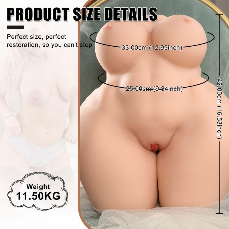 Dual Channel BBW Male Masturbator for Intense Pleasure - 25.35lb - Sexdoll.Sex