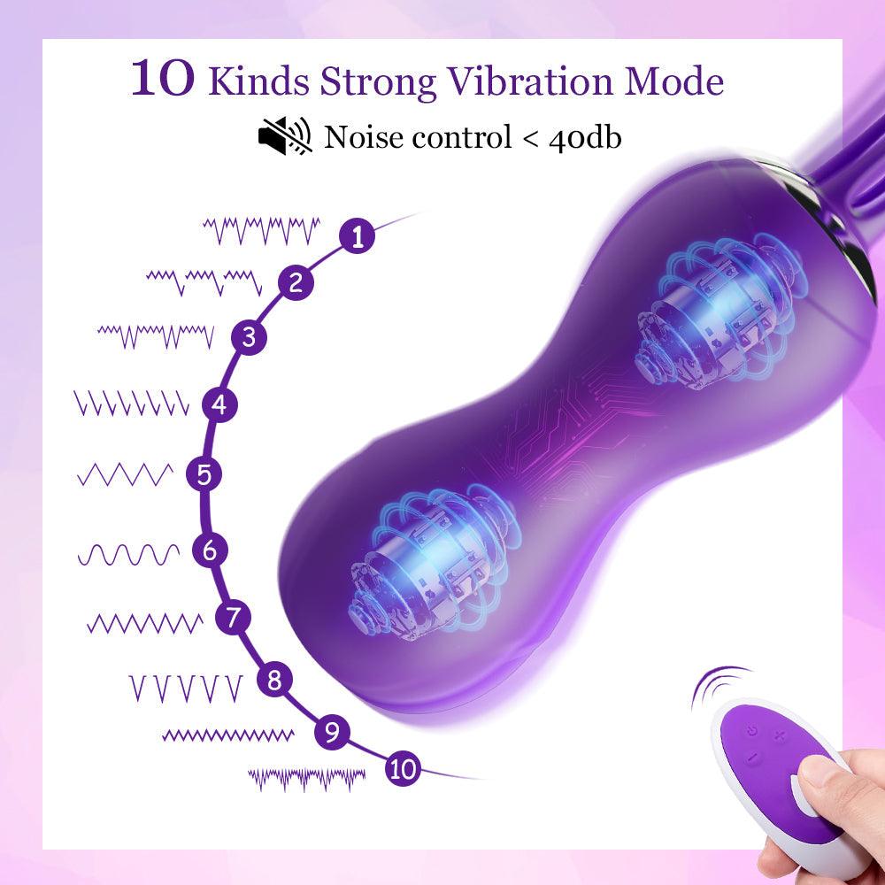 Dual Kegel Exercise Weights Ben Wa Balls 10 Speed Remote Control - Sexdoll.Sex