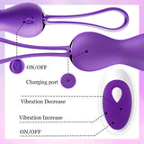 Dual Kegel Exercise Weights Ben Wa Balls 10 Speed Remote Control - Sexdoll.Sex