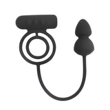 Dual Vibrating Cock Ring & Butt Plug Combo - Sexdoll.Sex