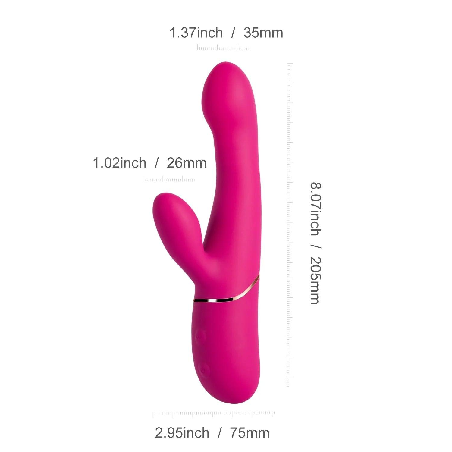 Elda G-Spot Vibrator with Clit Stimulator: Explore Sensual Pleasure and Intense Orgasms - Sexdoll.Sex