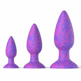 Eli Progressive Anal Training Flared Base Silicone Butt Plugs Set (3 PCS) - Sexdoll.Sex