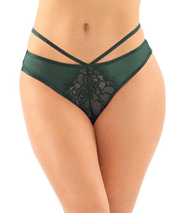 Fantasy Lingerie Kalina Strappy Lace Thong With Back Cut-out - Sexdoll.Sex