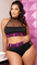 Fantasy Lingerie Mesh Paneled Halter Top & Cheeky Booty Short - Sexdoll.Sex