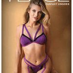 Fantasy Lingerie Phoebe Mesh Paneled Bra & Panty Set - Sexdoll.Sex