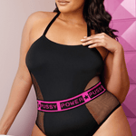 Fantasy Lingerie Pussy Power Mesh Paneled Playsuit - Sexdoll.Sex