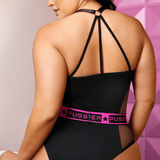 Fantasy Lingerie Pussy Power Mesh Paneled Playsuit - Sexdoll.Sex