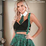 Fantasy Lingerie Slither'n To Your DM's Sexy Student Matching Set - Sexdoll.Sex