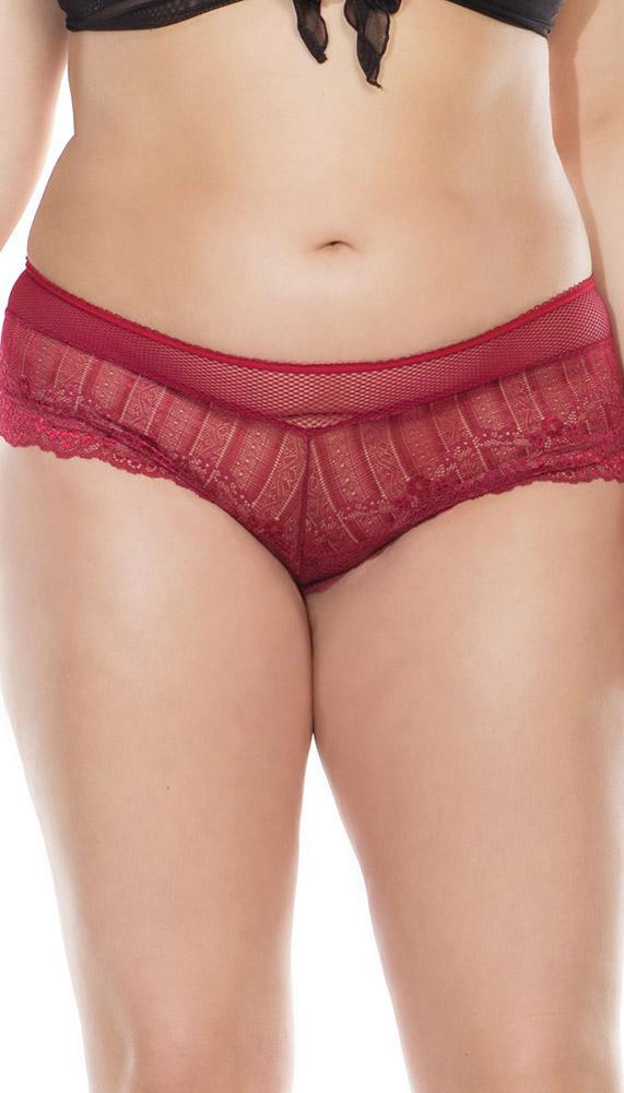 Flirtatious Lace Up Cheeky Boy Short Panty - Sexdoll.Sex