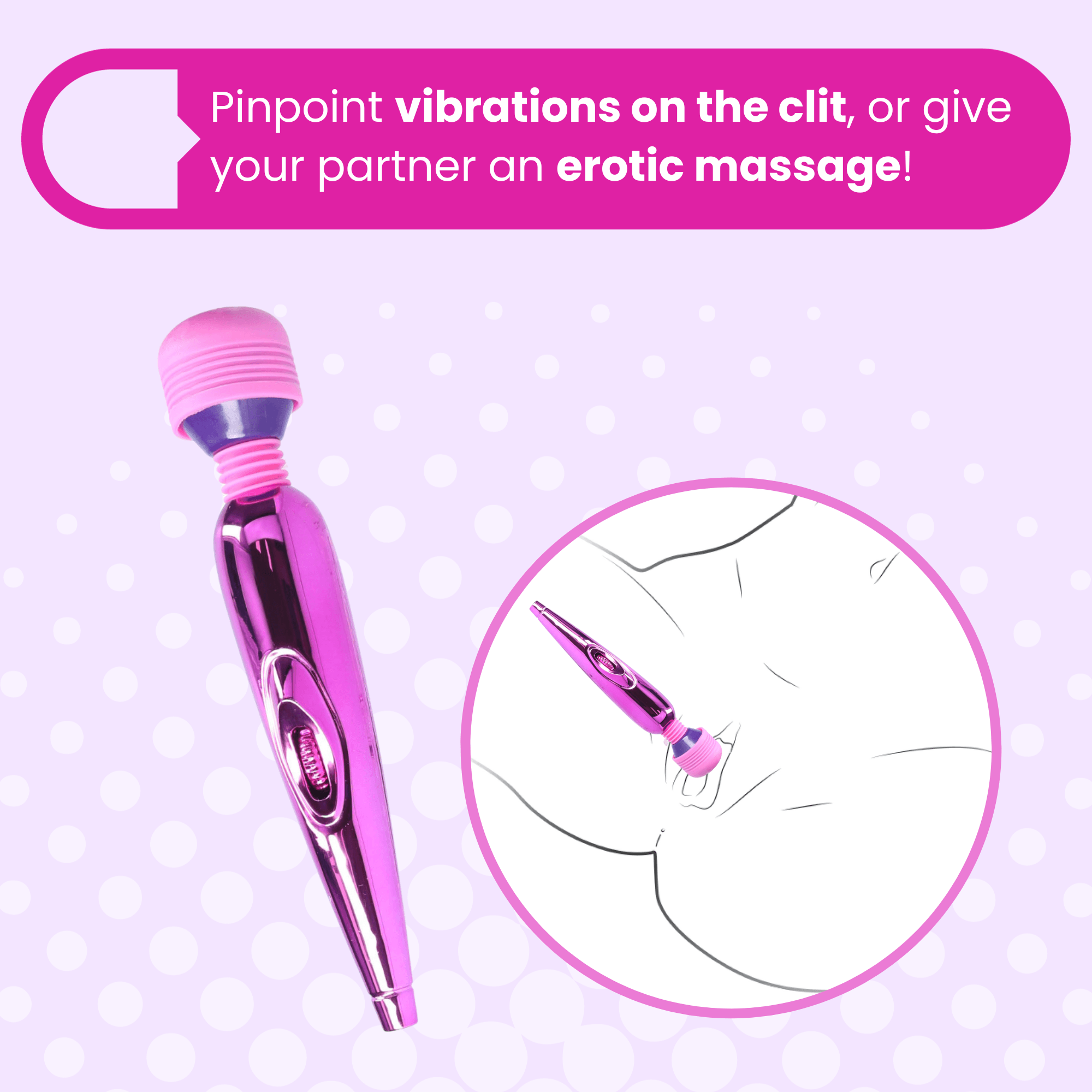 Free Mini Clit Wand Massager in Pink - Add to Your Cart!-Only 1 Free Item per Order - Sexdoll.Sex