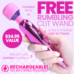 Free Mini Clit Wand Massager in Pink - Add to Your Cart!-Only 1 Free Item per Order - Sexdoll.Sex