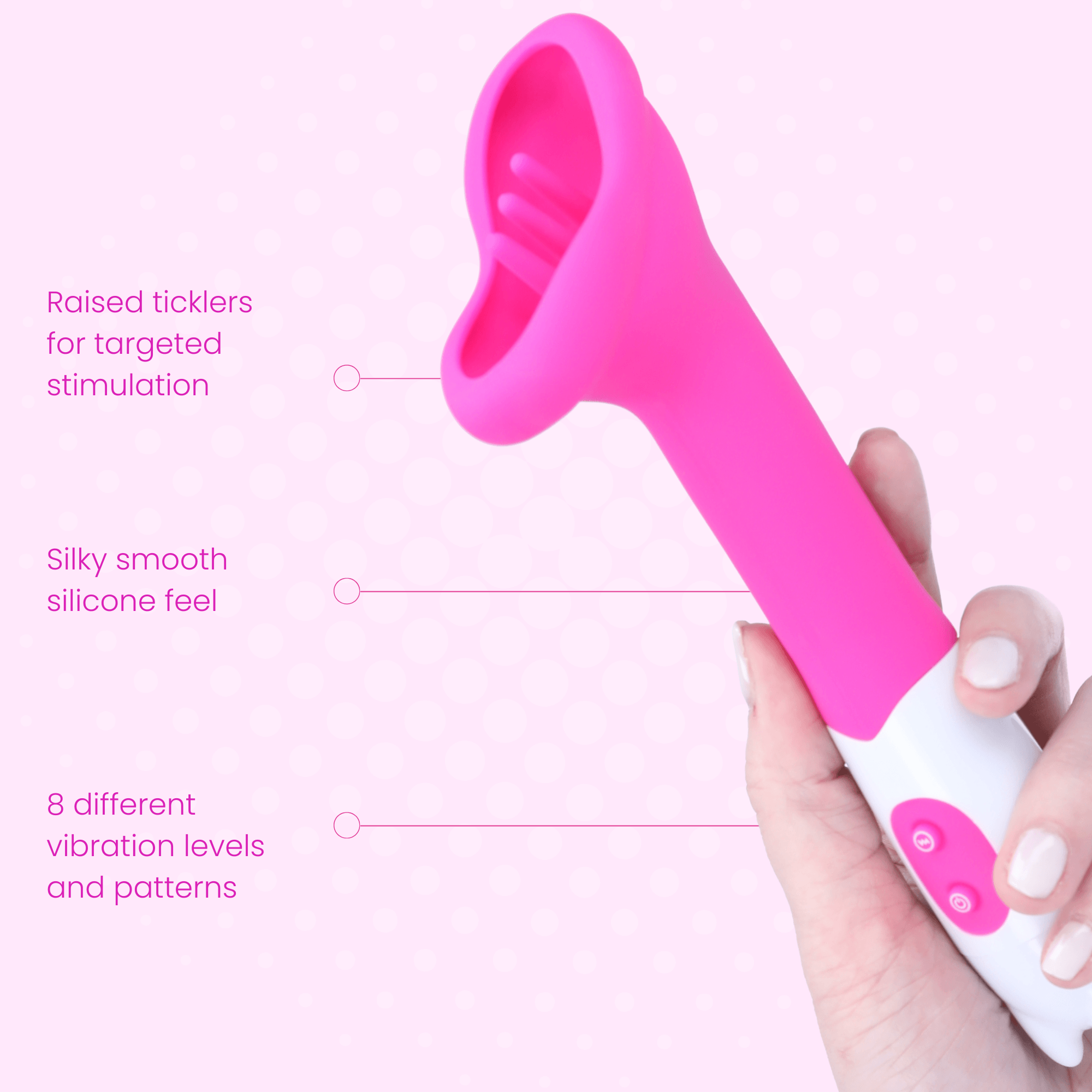 FREE Tease Beginner's Silicone Lip-Shaped Clit Vibrator - Only 1 Free Item per Order！ - Sexdoll.Sex