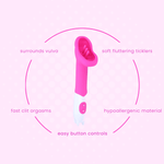 FREE Tease Beginner's Silicone Lip-Shaped Clit Vibrator - Only 1 Free Item per Order！ - Sexdoll.Sex