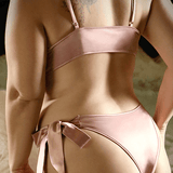 Girl Like You Satin Tie Front Top and Panty - Sexdoll.Sex