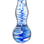 Glacier Glass Ripple Dildo - Wavy Design, Hypoallergenic Borosilicate Glass-6.5 Inch - Sexdoll.Sex