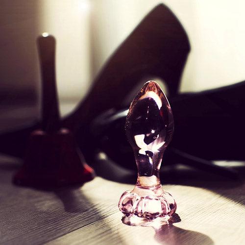 Glass Flower Butt Plug: Elegant Pleasure Blooms - Sexdoll.Sex