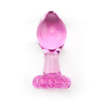 Glass Flower Butt Plug: Elegant Pleasure Blooms - Sexdoll.Sex