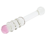 Glass Honey Stick Beaded Dildo - Sexdoll.Sex