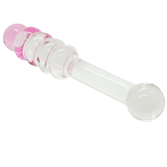 Glass Honey Stick Beaded Dildo - Sexdoll.Sex