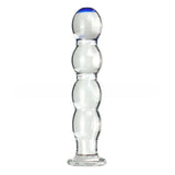 Glass Honey Stick Beaded Dildo - Sexdoll.Sex