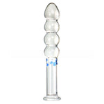 Glass Honey Stick Beaded Dildo - Sexdoll.Sex