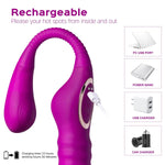 HAZEL Strapless Strap-on Thrusting Dildo G-spot Vibrator Tapping Clit Stimulator - Sexdoll.Sex