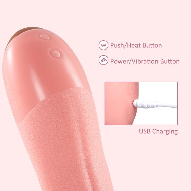 Helran Clit Licking Tongue Vibrator with G-Spot Stimulator - Sexdoll.Sex