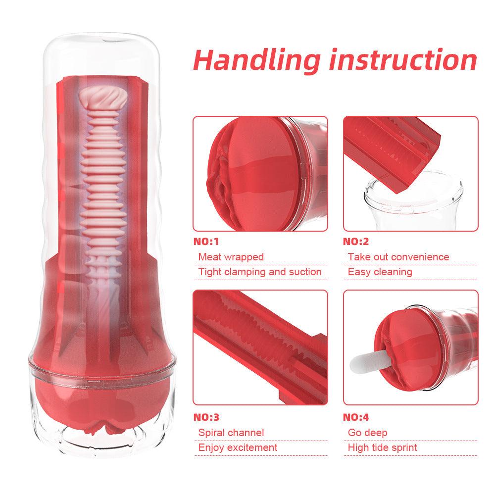 Highly Elastic and Thick Labia Manual Masturbator - Sexdoll.Sex