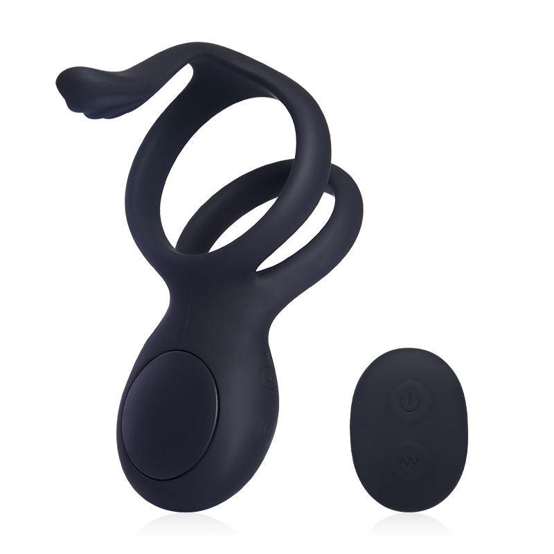 Hot Vibration Stimulating & Remote Control Double Cock Rings for Couple Play - Sexdoll.Sex