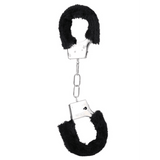 In a Bag Furry Handcuffs - Black - Sexdoll.Sex