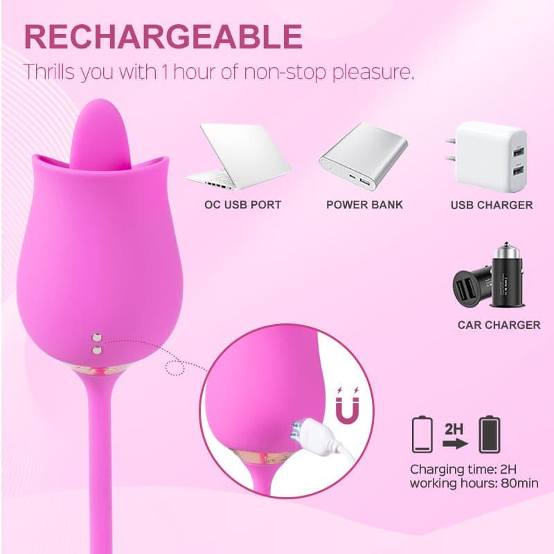 Indulge in Sensual Bliss with Our Dual-Ended Rose Vibrator - Sexdoll.Sex