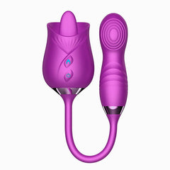 Indulge in Sensual Bliss with Our Dual-Ended Rose Vibrator - Sexdoll.Sex