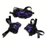 Intimate Bondage Kit For Couples - Silk Lace Blindfold & Cuff Set - Sexdoll.Sex