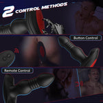 INVADER 3 Thrusting 10 Vibrations Anal Plug with Remote Controller - Sexdoll.Sex