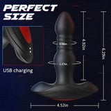 INVADER 3 Thrusting 10 Vibrations Anal Plug with Remote Controller - Sexdoll.Sex