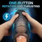 Jett 7 Thrusting 7 Vibrating Hands-free Male Masturbator with Suction Base - Sexdoll.Sex