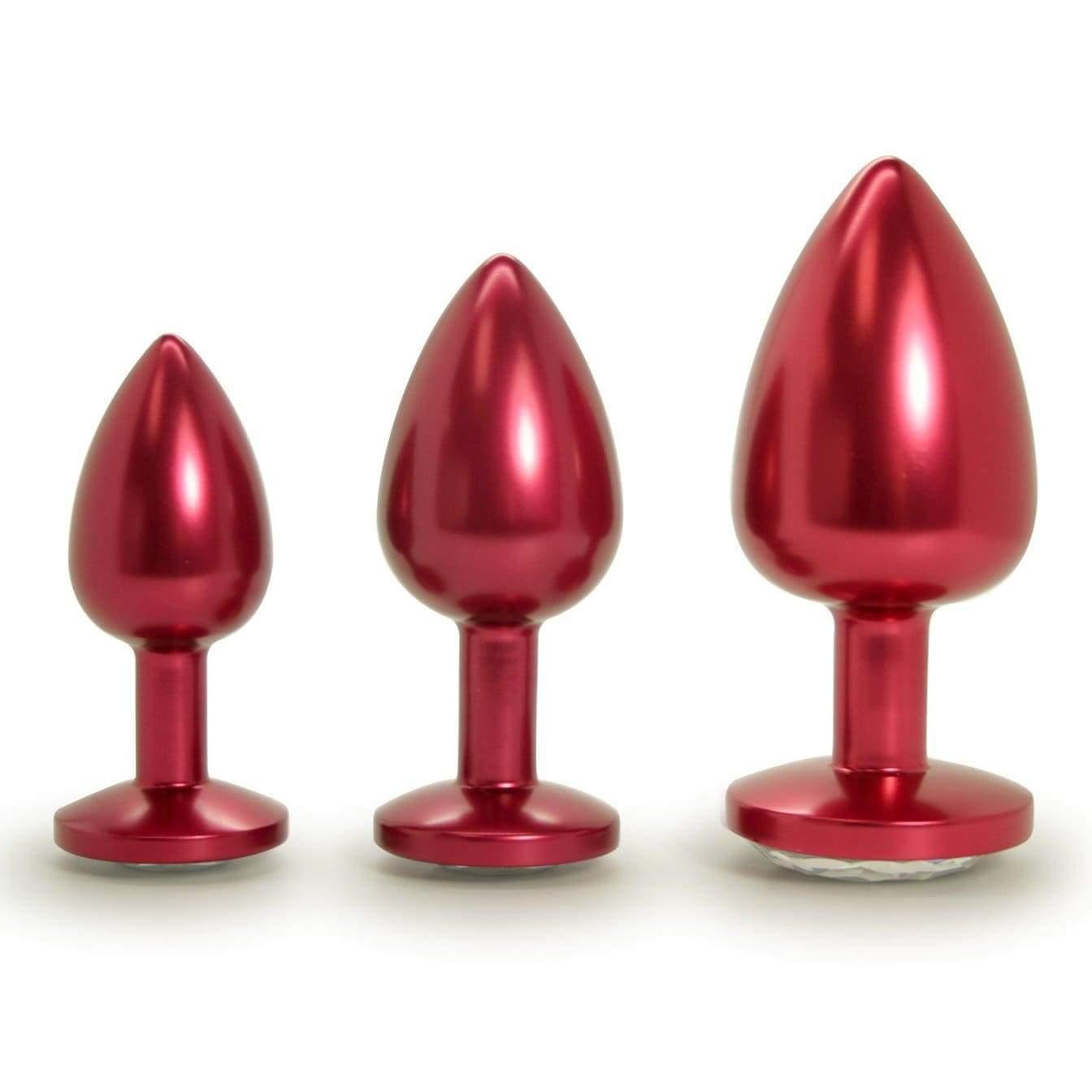 Jeweled Aluminum Anal Plug - Great for Temperature Play! - Sexdoll.Sex