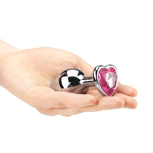 Jeweled Metal Heart Butt Plug - Sexdoll.Sex