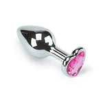 Jeweled Metal Heart Butt Plug - Sexdoll.Sex